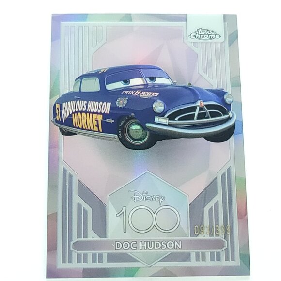 2023 Topps Chrome Disney 100 Years Doc Hudson Pink Refractor 093/399